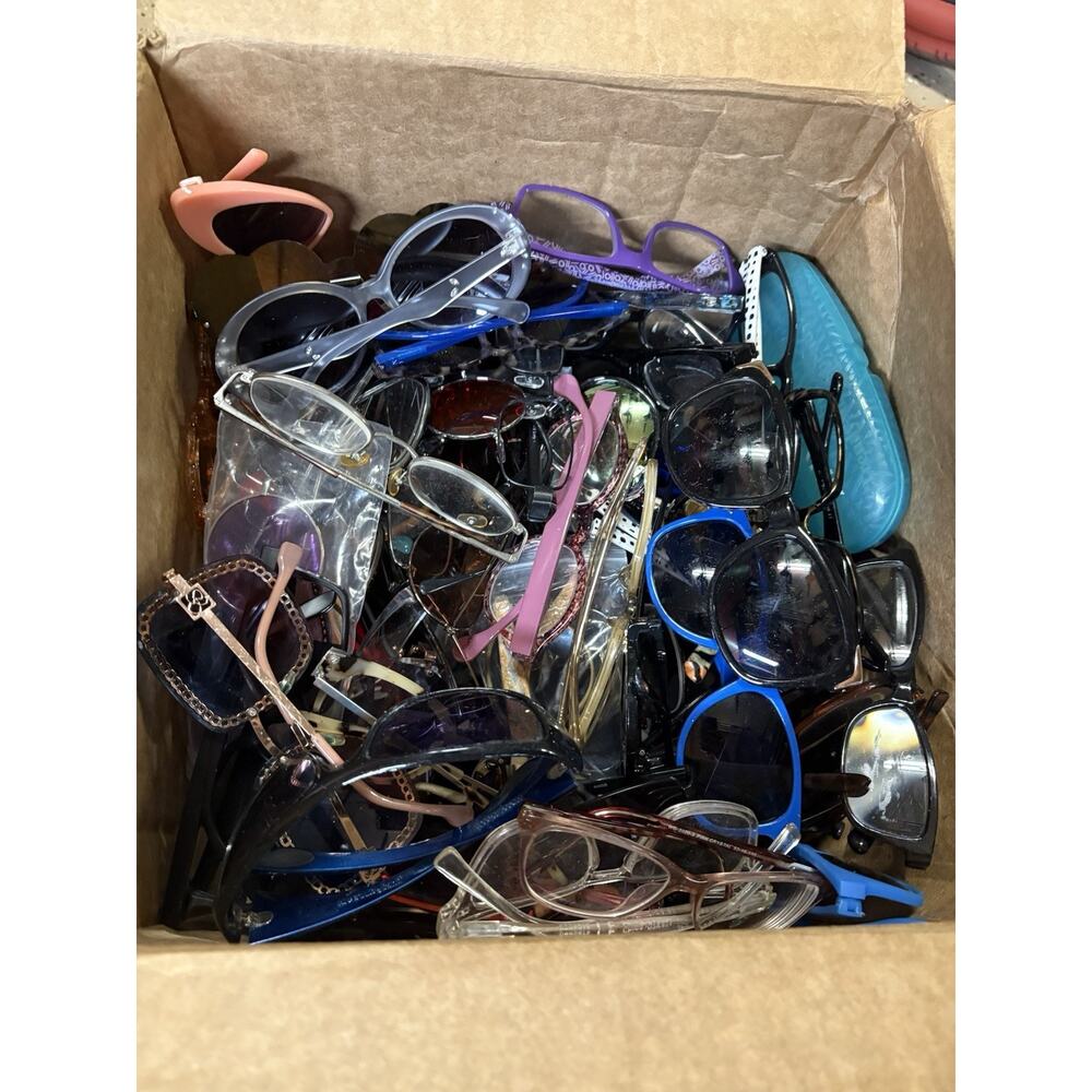 Sunglasses & Eyeglasses Mystery Box Mixed Brands Lot 7lb 2.56oz Bulk Resale